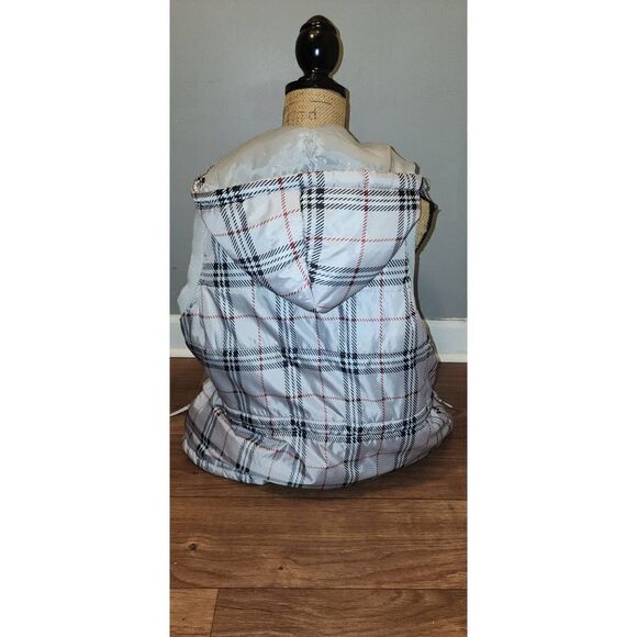 Marcelle Renee Plaid Hooded Vest - Picture 5 of 8